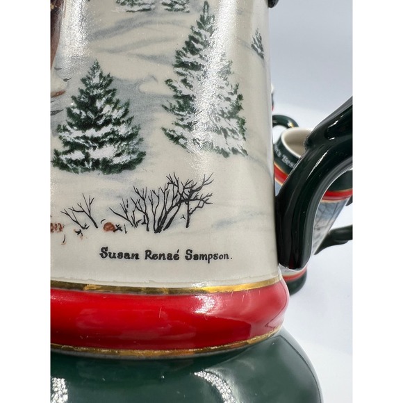 Vintage 4 Anheuser Busch Budweiser Heavy Ceramic Steins 1991 Susan Sampson - Picture 10 of 10